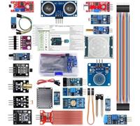 Risveglio Kit de capteur électronique 22 en 1 pour construction de robots, kit de démarrage éducatif avec modules de vitesse Hall de pluie pour débutants