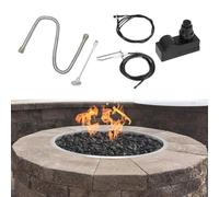 Risveglio Kit de e vanne de gaz de 20,3 cm avec allumeur à bouton-poussoir, compatible avec robinets à boisseau sphérique de 6,35 mm et 5/16", comprend des fils de 900 mm pour l'entretien de la