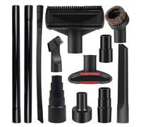 Risveglio Kit de fixation sous vide 12 pièces avec rallonges de 45 cm, brosse en crin de cheval pour planchers de bois dur, pour aspirateurs de 1" à 1 7 8"