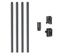Risveglio Kit de montage sans outil pour mât de drapeau Starlink Gen 2 pour camping-car, support léger en aluminium pour rails d'échelle de 2,5 cm, sac de rangement et