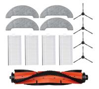 Risveglio Kit de pièces de rechange pour IMOU RV1 pour Pro et RV1 pour Pro pour Max, comprend une brosse à rouleau, 4 brosses latérales, 4 filtres, 4 chiffons et 4 chiffons robots pour aspirateur