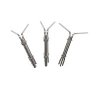 Risveglio Kit d'outils d'installation de joint de cylindre hydraulique en acier inoxydable, 3 pièces de tige de piston en forme de U pour alésage de 22 mm à 165 mm