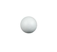 Risveglio Lot de 10 boules rondes en mousse de polystyrène - 2 cm, 3 cm, 4 cm - Blanc - Décoration de fête de mariage - Bricolage - Artisanat et éducation pour l'art (3 cm)