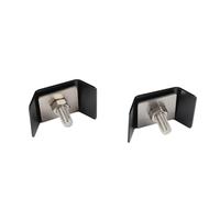 Risveglio Lot de 10 connecteurs robustes pour tapis de grille, angle de fixation de clôture de 40 x 35 mm ou utilisation longitudinale, kit de montage en acier galvanisé
