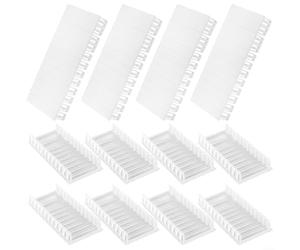 Risveglio Lot de 12 caches de panneau électrique en ABS blanc avec trou modulaire pour panneau de distribution, compatible avec Legrand Hager