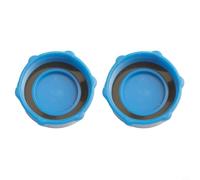 Risveglio Lot de 2 bouchons de valve de vidange en plastique bleu, pour piscines Coleman, pièce de rechange compatible avec modèle P01006, accessoire d'équipement de piscine sauf parois en acier