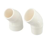 Risveglio Lot de 2 coudes à 45 degrés pour Zodiac pour Baracuda W70244 à remplacer, accessoires pour nettoyeur de piscine en PVC blanc pour améliorer l'efficacité du nettoyage