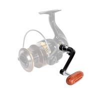 Risveglio Lot de 2 moulinets de pêche en métal avec bras à bascule pliable | Poignée de rechange pour moulinets série 1000-6000, tailles S et L avec écrou