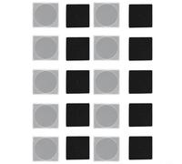 Risveglio Lot de 20 boîtes de rangement carrées pour capsules de monnaie, doublure en mousse réglable pour 16 pièces de monnaie de 40 mm, étuis de protection transparents (A)