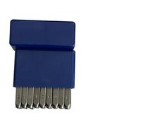 Risveglio Lot de 27 poinçons en acier au carbone pour marquage des métaux - Lettres minuscules de 0 à 8 et symboles - Avec étui rigide