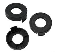 Risveglio Lot de 3 capuchons anti-chocs en plastique pour débroussailleuse Black Decker ST4500 ST5000 ST3000, cache-bobine remplace 682378-02 RS-136-BKP
