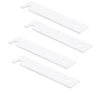Risveglio Lot de 4 glissières de roulement de sèche-linge de rechange pour GE Hotpoint pour pièces de rechange WE03X37319 WE3M51 en ABS blanc