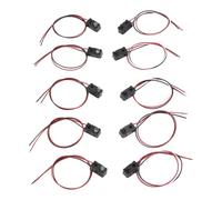 Risveglio Lot de 5 modules de capteur de faisceau de rupture, 2 ms, compteur d'objets de temps, robotique, DC 3-5 V NPN ouvert, 20 x 10 x 8 mm, noir