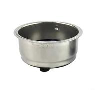 Risveglio Lot de 51 mm pour panier filtrant en acier inoxydable pour machines à café Morphy Richards, Konka et Dolim, porte-filtre expresso simple/double shot avec joint d'étanchéité (double)