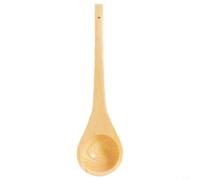Risveglio Louche de sauna en cèdre de 38 cm - Cuillère en bois résistant à la chaleur avec cordon pour une manipulation sûre et un versement d'eau dans les seaux de sauna