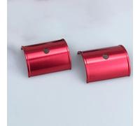 Risveglio Manchon de guidon en alliage d'aluminium à diamètre variable pour | Adaptateur de bague rouge pour vélo, 3,5 x 4,5 cm, mise à niveau de stabilité légère pour guidon de VTT, facile à installer