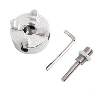 Risveglio Mandrin de tour à quatre mâchoires Z011A, 12-65 mm extérieur 1,8-56 mm, pince manuelle en acier à haute teneur en carbone pour mini tournage en bois (A)