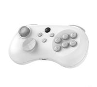 Risveglio Manette de jeu filaire à 6 boutons, déclencheur mécanique sans fil pour PC Switch PS4 pour Android (blanc + récepteur)
