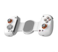 Risveglio Manette de jeu mobile avec 6 gyroscopes et turbo, commutateur de manette de jeu sans fil/filaire PC, rechargeable 400 mAh, noir (blanc)