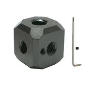 Risveglio Multi-filetage en aluminium pour montage en cube, 5 adaptateurs de trou de vis 1/4-20 et 1 x 3/8-16 avec divots anti-torsion pour vlogging
