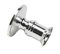 Risveglio Paire de bougeoirs en plastique argenté avec design standard pour centres de table de mariage (argenté)