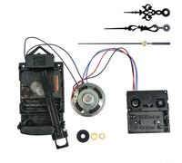 Risveglio Pendule à quartz avec boîte à musique, tige de 17 mm, panneau de 2 à 7 mm, kit de réparation à faire soi-même avec 3 aiguilles et unité d'entraînement pour décoration d'intérieur (A)