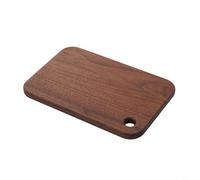 Risveglio Petite planche à découper en bois de noyer pour camping, cuisine, pique-nique, barbecue, design lisse avec trou de rangement (L (18 x 12 x 1 cm)