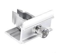 Risveglio Pince d'extrémité de module solaire PV en alliage de zinc 50 mm, clip de fixation simple pour panneaux de cadre de 30 à 50 mm, matériel de montage pour maison, camping-car, bateau noir (clip