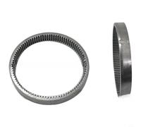 Risveglio Planetary Gearbox Kit de trottinette électrique, 37 dents PA66 en nylon avec embrayage, extérieur pour bague et engrenage solaire, noir (C)