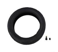 Risveglio Pneu sans chambre à air 10 x 2,50-6,5 pour scooter électrique Ninebot Max 60/70-6,5 longue durée (pneu + buse droite)