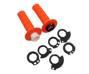 Risveglio Poignées de moto verrouillables de 22 mm avec tube d'accélérateur | Caoutchouc ABS, système de verrouillage à came, pas de colle nécessaire, réduit les douleurs à la main
