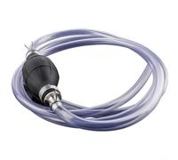 Risveglio Pompe de transfert d'huile manuelle portable, outil d'aspiration manuelle en caoutchouc avec buse en aluminium et tuyau de 2 m pour diesel, essence, eau