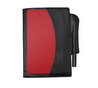 Risveglio Portefeuille d'arbitre de football avec cartes rouges et jaunes, pour carnet de score compact en cuir PU, officiels de football, aide à l'entraînement 11 x 8 cm