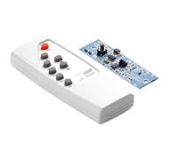 Risveglio Projecteur solaire LED avec télécommande infrarouge, 10 m pour | Sécurité extérieure à intensité variable pour éclairage de rue, spot en plastique étanche pour jardin, allée (4 modes :