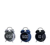 Risveglio Réveil numérique extra fort avec deux cloches, affichage LED | Loud pour réveil à double cloche, horloge de bureau numérique avec rétroéclairage LED pour chambre à coucher