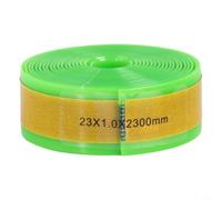 Risveglio Revêtement de pneu pour vélo de 26 pouces 700 C 27,5 29, anti-crevaison pour TPU avec couche de fibre de verre, protection de chambre à air pour route, VTT, cyclisme, vert (23 x 2300 mm)