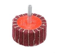 Risveglio Roue à lamelles 40/50 mm Grain P120/P240 Tige de 6 mm pour polissage du métal et du bois (P240, rouge, 40 mm x 25 mm)