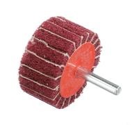 Risveglio Roue à lamelles 40/50 mm Grain P120/P240 Tige de 6 mm pour polissage du métal et du bois (P240, rouge, 50 mm x 25 mm)