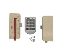 Risveglio Serrure électrique à clavier numérique, serrure d'armoire à code numérique avec système à double mot de passe, casier électronique en alliage de zinc, salle de sport, club, salle de bain