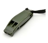 Risveglio Sifflet de sécurité pour la plongée sous-marine, double fréquence et signal aigu avec lanière pour sports nautiques, bateau et SOS, noir pour orange et vert