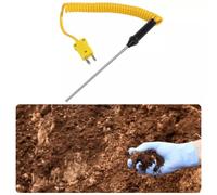 Risveglio Sonde thermocouple type K pour capteur de température en acier | Câble 400° rapide pour mesure alimentaire, huile, liquide, contrôleur industriel, câble de 1200 mm