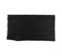 Risveglio Soufflet d'accordéon télescopique pour fraiseuse, protection contre les éclats en caoutchouc souple, protection contre l'huile 400 x 600 mm (400 x 600 mm)