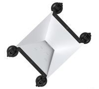 Risveglio Support à ventouse pour mini support en métal et verre pour camping-car, yachts, bateaux, support d'antenne intérieure