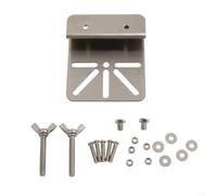 Risveglio Support de montage de gouttière en acier inoxydable compatible avec Security S340, sans perçage, pour caméras dôme IP PTZ, argenté (argent)