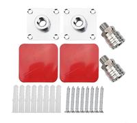 Risveglio Support de pot en mousse en acier inoxydable avec connecteur de 6,35 mm, support mural peu encombrant pour lave-linge (deux par trou unique)