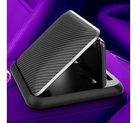 Risveglio Support de téléphone en silicone pour tableau de bord de voiture antidérapant avec angle réglable, tous les smartphones, noir