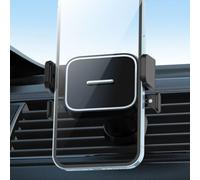 Risveglio Support de téléphone pour voiture à pince auto-agrippante, grille d'aération, pour support mobile rotatif à 360° avec coussinet en silicone, compatible avec tous les smartphones