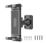 Risveglio Support mural avec rotation à 360° pour écrans de 4,7 à 15 pouces - ABS - Perceuse pour support compatible avec iPad Phone eReader - Noir