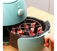 Risveglio Support vertical en acier inoxydable pour friteuse à air comprimé avec aiguilles, brochettes, viande, légumes, lave-vaisselle