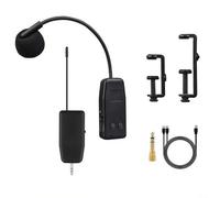 Risveglio Système de microphone sans fil 2,4 G pour violon, alto, violoncelle avec émetteur récepteur, pour appariement automatique, 50 m pour portée, batterie 6 h, instruments à cordes légers à